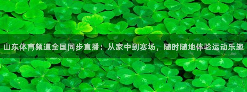 山东体育频道全国同步直播：从家中到赛场，随时随地体验运动乐趣